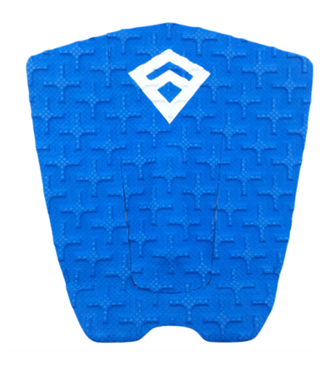 Pad de surf modèle Phantom de couleur bleue avec le logo Freak Traction Surf Pad Blanc
